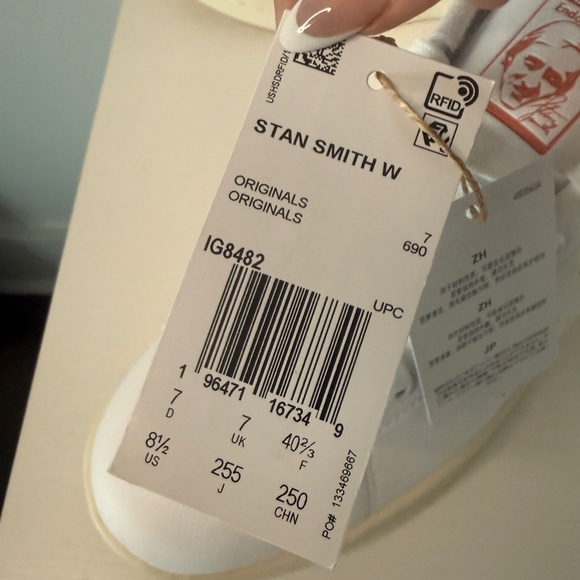 Adidas Stan Smith Valentine’s Day Edition Sneakers | Women’s 8.5 | NWT - Picture 5 of 5